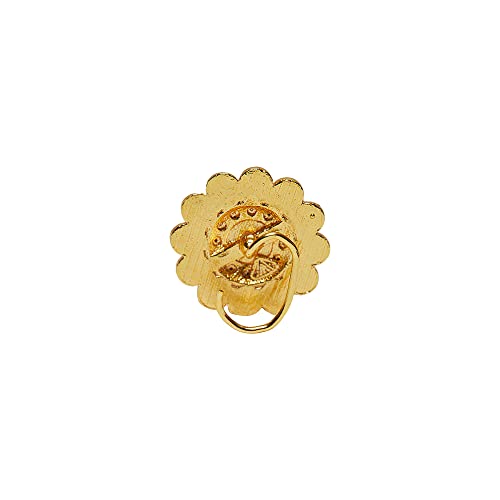 Indie Yellow Floral Nose Pin