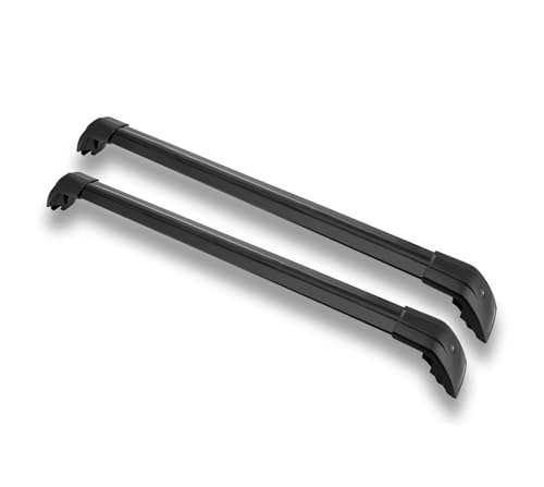 Porte bagages voiture barres transversales verrouillables Lexus LX600 noir