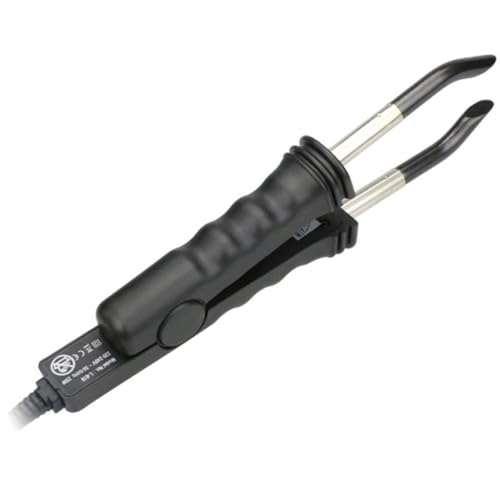 Pince à extension de cheveux réglable en plastique noir 25w pour un usage familial