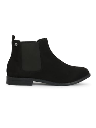 Image of Carlton London Women Comfortable fashionable low Heel Ankle Height Boots for Daily use, Office use, Casual use