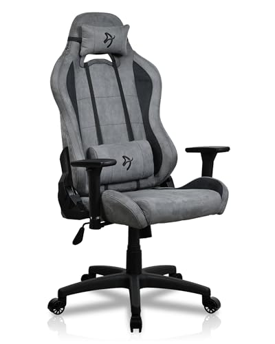 Chaise Gaming Ergonomique Arozzi Torretta - Chaise de Bureau Super Douce, Dossier Réglable avec Oreiller Cervical et Lombaire - Design Suédois, Setup Bureau...