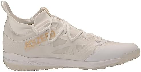 adidas Men's Adizero Afterburner 9 NWV Turf Sneaker, White/Gold Metallic/White, 8 | Image 5