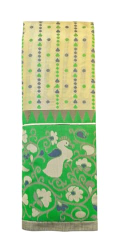 Image of VFCollections - POchampally Kalamkari Pattu Cotton SIlk Saree with Blouse Piece For Women
