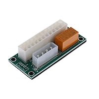 Baoblaze 24Pin 4Pin Computer Dual Power Supply Synchrone Startleitungskarte für Miner