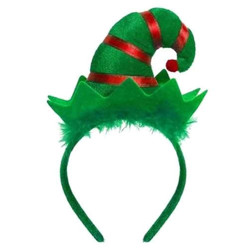 Ankelesz Christmas Headband Elf Hat Cute Bell Hairband Elves Party Hats with Jingle Bells for Santa Party Cosplay