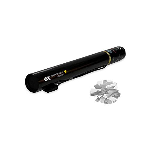 EUTOPICA Cañón Confeti Eléctrico 50 cm (Blanco-Plata) | 24/48H laborables | #DeLosBuenos