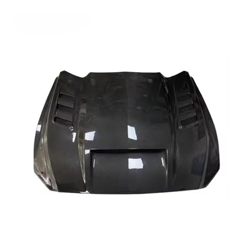 Langyu カーパーツ TF スタイルカーボンファイバーエンジンフード車のフロントボンネットフォードマスタングフード 2015-2023 用