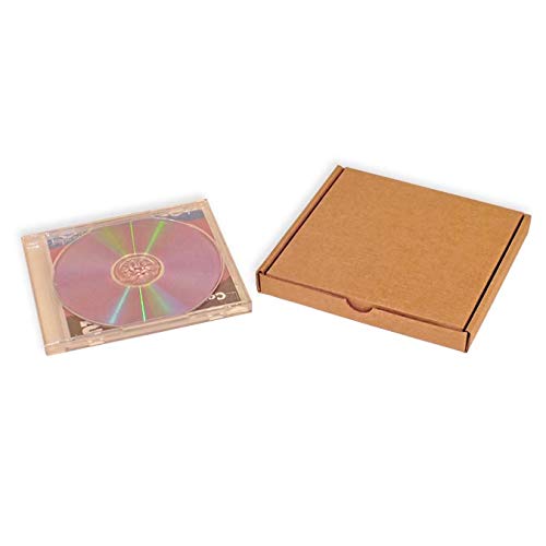 Pack 1000 Cajas para envío CD 140x140x018mm. Cierre con pestañas encajables. Máxima facilidad de montaje. Apta para envíos postales.