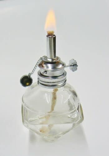 Miniatura 5 de Lámpara de alcohol Spirit Lamp Burner ajustable 316 mecha 4oz cera de vidrio facetado trabajo por JTS