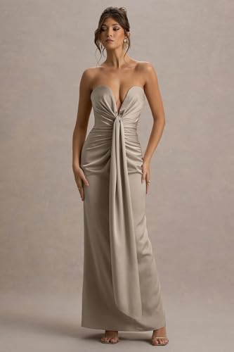 Sweetheart Prom Dress for Women 2025 Ribbon Sleeveless Long Strapless Evening Party Gown Formal3