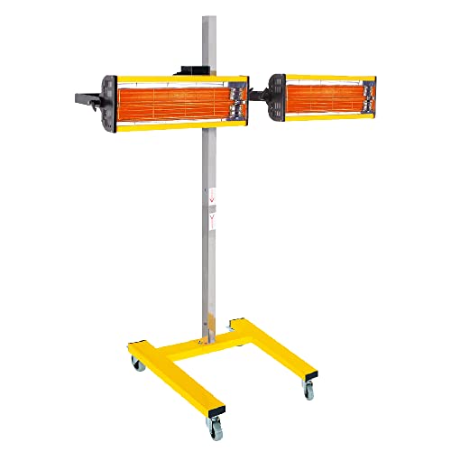 Solary 2100W 110V Shortwave Infrared Paint Curing Lamp, Paint Baking Lamp With Timer For Automotive Spray Booth, Temperature & Height Adjustable #TOP6