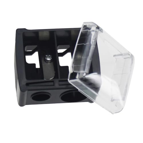 TOVINANNA E Eyebrow Pencil Sharpener Pencil Sharpener for Eyebrow Tool Double Holes for Lip Liner Eyeliner Compact Easy to Use