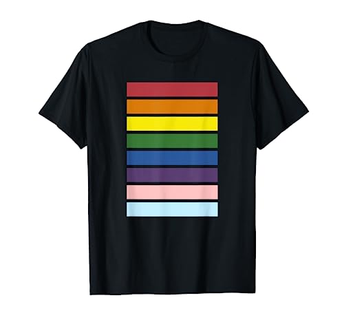 LGBT Minimal Flag Equality Trans Rights Subtle Gay Pride T-Shirt