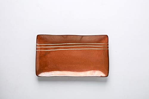 Pangu 12-Piece Japanese Style Sushi Plate Set, Dinnerware Set, Kage(Shadow), Brown, Service For 4 #TOP2