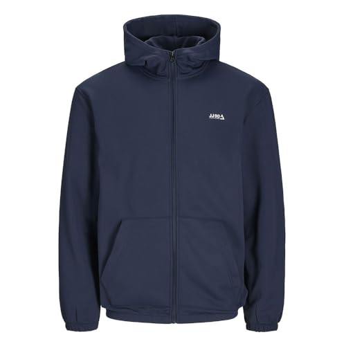JACK&JONES PLUS Jcobasic - Sudadera con Capucha para Hombre, Azul Marino, 4XL Grande