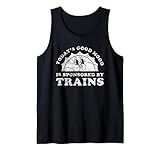 Lustige niedliche Retro-Vintage-Züge oder Zugbetreiber Tank Top