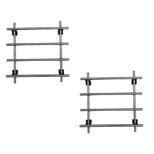 Quystetes 2 Salvamanteles de Acero Inoxidable para Ollas, Mesa, Almohadillas Calientes, Salvamanteles para Ollas, Rejilla de Enfriamiento, Soporte para Ollas y Sartenes para Cocinar