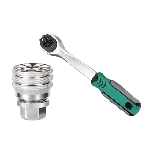 Juego de llaves de trinquete ajustables ergonómicas de alta resistencia de 10 a 19 mm, 72 dientes de trinquete antideslizante con interfaz de trinquete