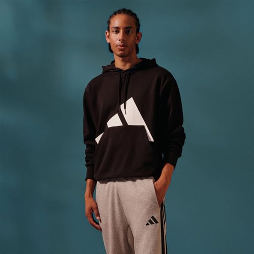 adidas Men's Essential Three Stripes French Terry Fullzip Hoodie Hooded Sweatshirt (pack of 1) - Image 3