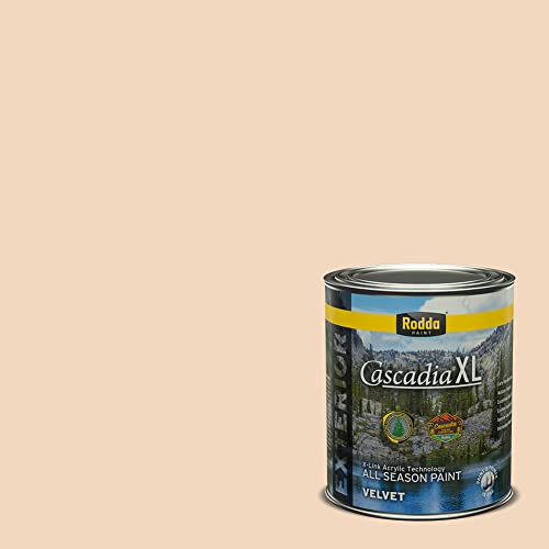 Rodda Paint CASCADIA XL Exterior Velvet Paint & Primer in One, Quart, Turkscap