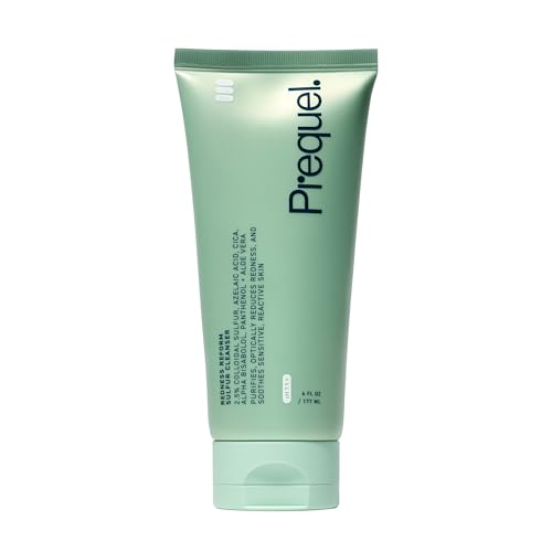 Prequel Skin Redness Reform Sulfur Cleanser – Calming Face Wash for Redness & Discomfort –...