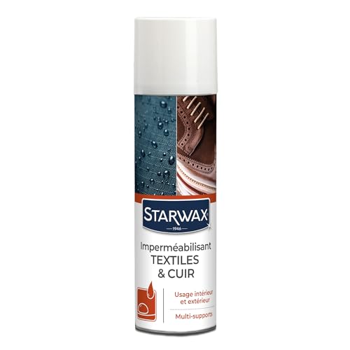 STARWAX – Imperméabilisant Tissus & Cuir – Protection anti-taches eau & gras – Effet perlant invisible – Intérieur/extérieur – Multi-supports...