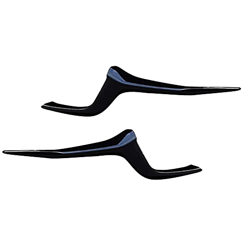 Image of L2R for Mazda CX-30 CX30 2019 2020 2021 2022 2023 2024 Car Accessories Front Console Grill Cover Decor Strip Trim ABS Glossy Black 2pcs
