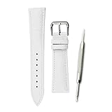 [１１Ｓｔｒａｐｓ] 11Straps 【幅22mm】本革製 時計ベルト 時計バンド バネ棒 バネ棒外し付き 交換セット (ホワイト(クロコダイル型押し))