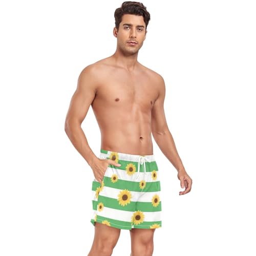 Mens Swimsuit Trunks Men's 2 Layer Inseam Board Shorts with Liner Quick Dry S4