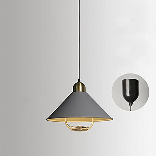 Lámpara de techo de metal nórdico NAMFHZW con altura ajustable y diseño bicolor E27