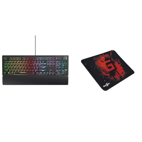 Image of Redgear Shadow Blade Mechanical Keyboard with Drive Customization, Spectrum LED Lights, Media Contro