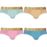 NUDUS Brief Underwear - Comfortable Tag-Free For Men And Boys - Pack Of 4