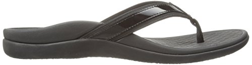 Vionic Tide Ii - Women's Leather Orthotic Sandals - Orthaheel Black - 9 Medium #TOP5