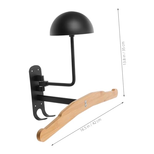 Soporte de pared para casco diseño moderno y funcional negro 3