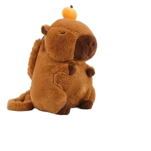Mochila de Pelúcia Capivara – Macia Fofa e Confortável – Ideal para Crianças Passeios e Presentes Qualidade Premium.