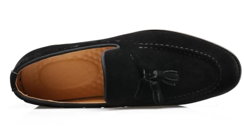 Mens Tassel Loafers Slip On Dress Shoes for Men Suede Business Casual Penny Loafers Prom Wedding Tuxedo Moccasins Comfort Shoes3