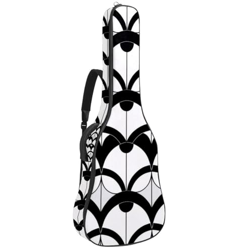 Sac pour guitare à motif géométrique pour ranger toutes ses partitions