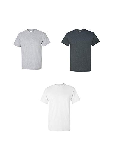 Image of Gildan Men's Heavy Cotton Adult T-Shirt, 3-Pack