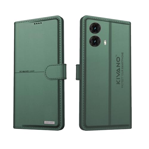 Image of Compatible with Motorola G85 5G Flip Cover | Leather Finish | Inside Pockets & Inbuilt Stand | Shockproof Wallet Style Magnetic Closure Back Cover Case