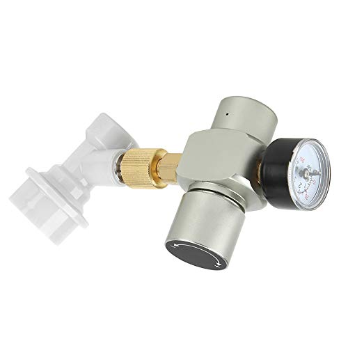 Cargador Regulador de CO2 para Cerveza Casera, Desconexión de Gas con Conector de Plástico 0-60PSI