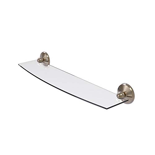 Allied Brass MC-33/24 Monte Carlo Collection 24 Inch Glass Shelf, Antique Pewter