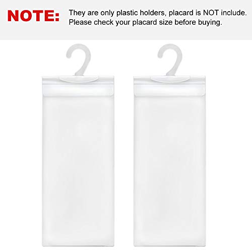 LotFancy Handicap Placard Holder 10.6" x 5", Ultra Transparent Disabled Parking Placard