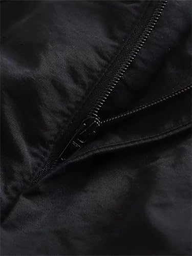 Women Fashion Parachute Cargo Pants Vintage Jogging Trousers Elastic High Waist Casual Pants4