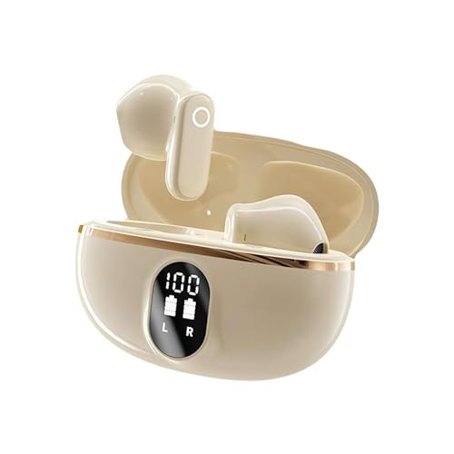 Language Translator Earbuds, 144 Languages High Accuracy Real Time Translation Earphones, Wireless Bluetooth Voice Translator Earbuds with Long Playtime for Travel Business Use (Beige) Language Translator Earbuds, 144 Languages High Accuracy Real Time Translation Earphones, Wireless Bluetooth Voice Translator Earbuds with Long Playtime for Travel Business Use (Beige)