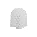 axentia Cabeza de Escobilla de Recambio, Cabeza de Cepillo de Inodoro de Repuesto, Cabeza de Cepillo de Baño con Rosca, Aprox. diámetro 7,5 x 9,5 cm, Blanca (282294)