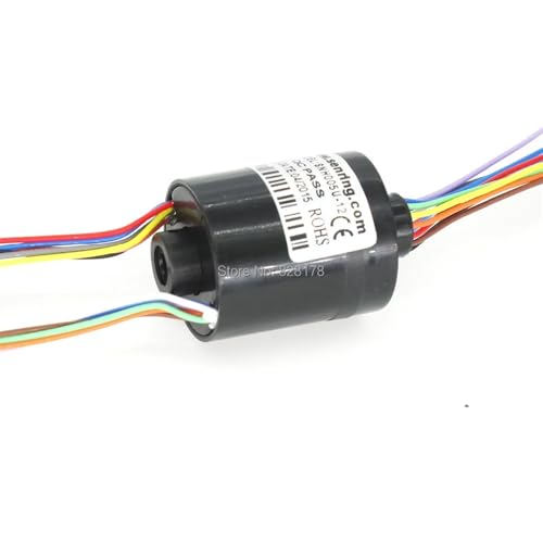 Bague collectrice alésage 5mm mini connecteur rotatif 12 circuits plastique