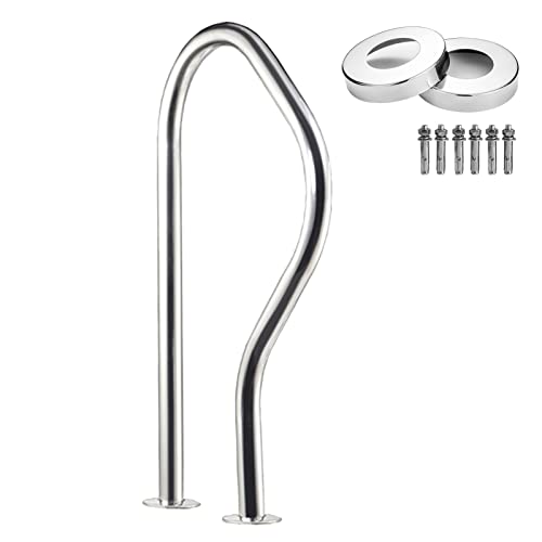 Barandilla curva para piscina acero inoxidable miniatura 1