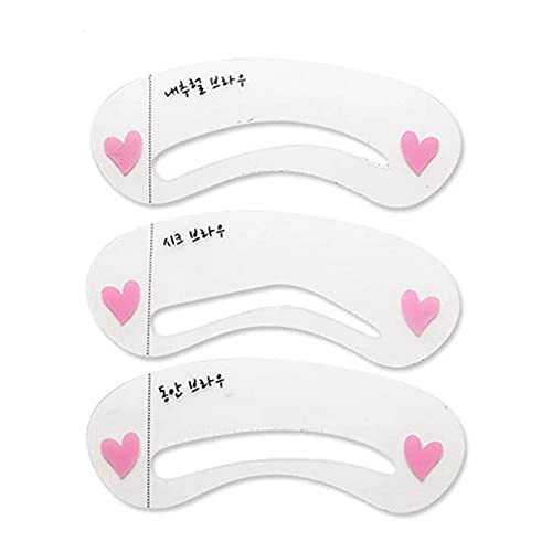10set (3pcs/set) Grooming Brow Stencil Kit Painted Model Shaping Reusable Eyebrow Stencil Template DIY Beauty Eyebrows Enhancer Card