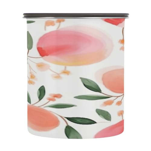 Envase hermético para café de acero inoxidable 30oz rosa melocotón