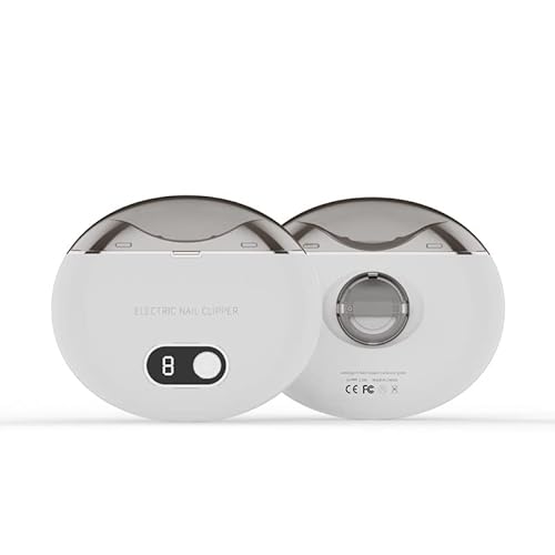 電動爪切り 高齢者 足の爪用 電動つめきり 電動ネイルケア 電動爪削り器 USB充電式 [/大人/高齢者に適/プレゼント ギフト (アイボリーホワイト)